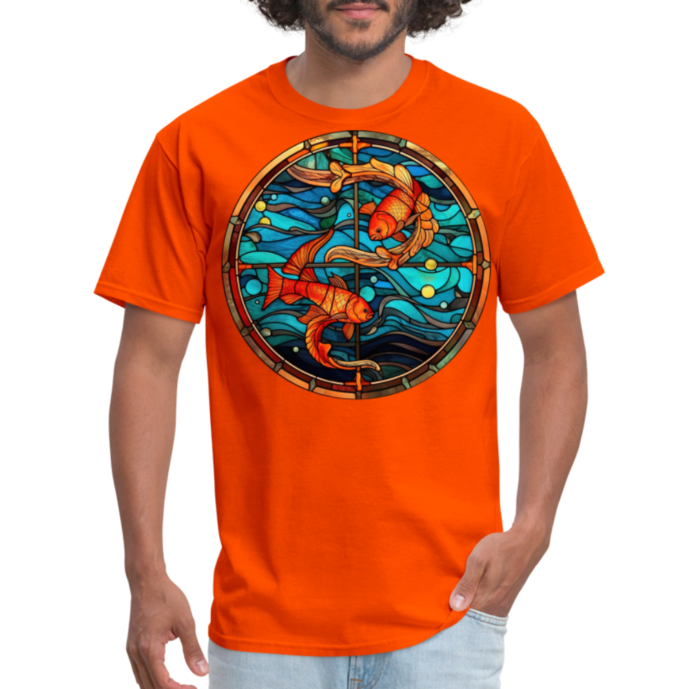 Men's Mosaic Pisces Classic T-Shirt - orange