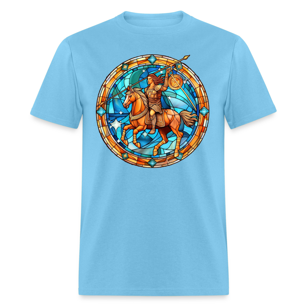 Men's Mosaic Sagittarius Classic T-Shirt - aquatic blue