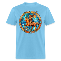 Thumbnail for Men's Mosaic Sagittarius Classic T-Shirt - aquatic blue