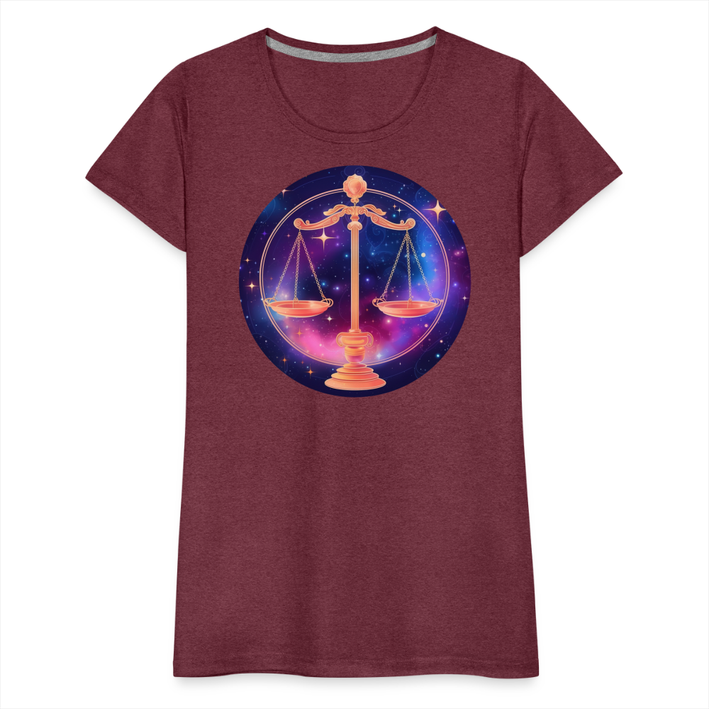 Women’s Magic Libra Premium T-Shirt - heather burgundy