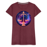 Thumbnail for Women’s Magic Libra Premium T-Shirt - heather burgundy