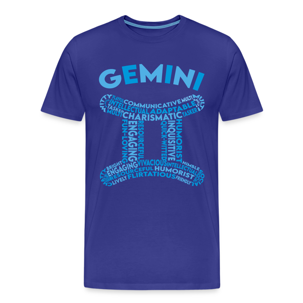 Men's Power Words Gemini Premium T-Shirt - royal blue