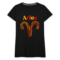 Thumbnail for Women's Power Words Aries Premium T-Shirt - black