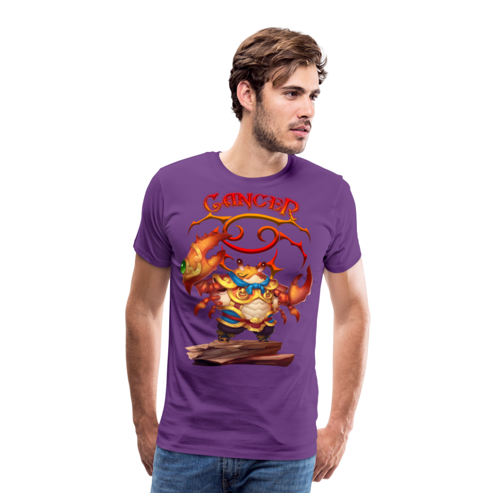 Men's Astral Cancer Premium T-Shirt - purple