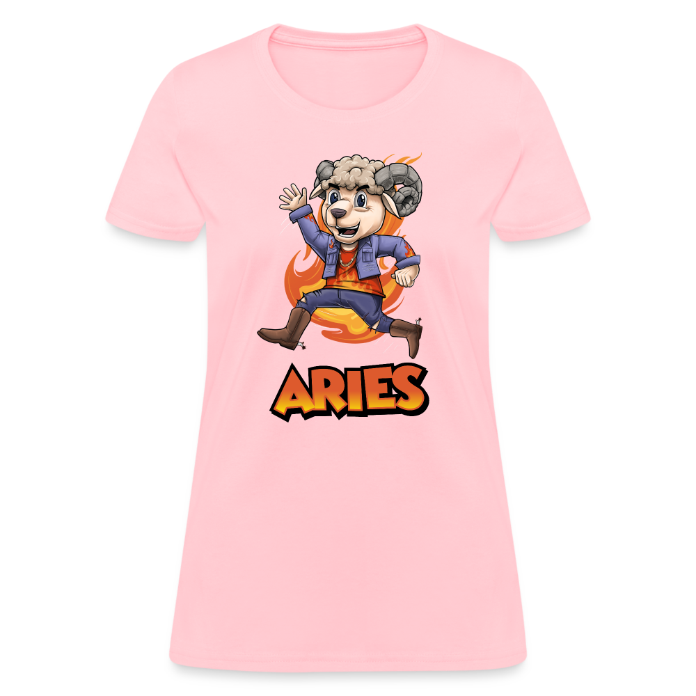 Women's Playful Aries T-Shirt - pink