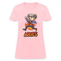 Thumbnail for Women's Playful Aries T-Shirt - pink