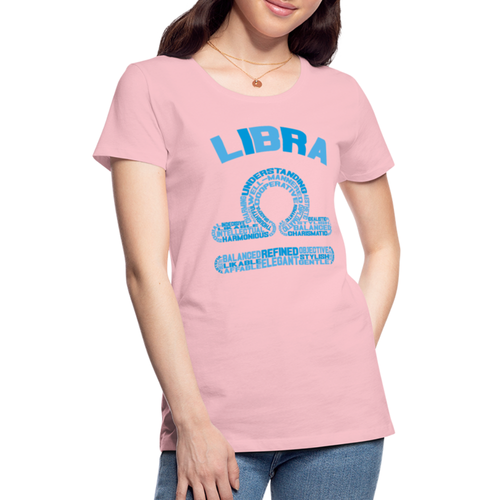 Women's Power Words Libra Premium T-Shirt - pink