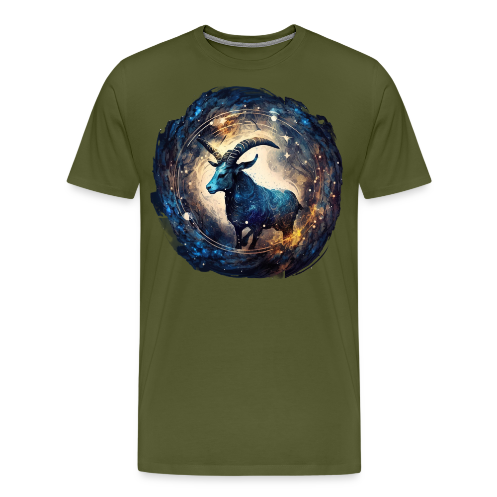 Men's Mythical Capricorn Premium T-Shirt - olive green