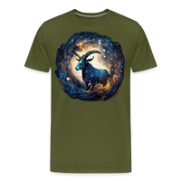 Thumbnail for Men's Mythical Capricorn Premium T-Shirt - olive green