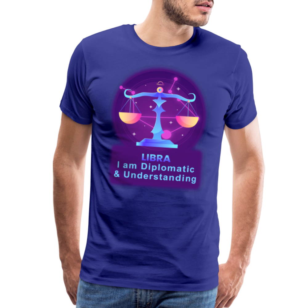 Men's Neon Libra Premium T-Shirt - royal blue