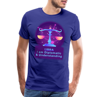 Thumbnail for Men's Neon Libra Premium T-Shirt - royal blue