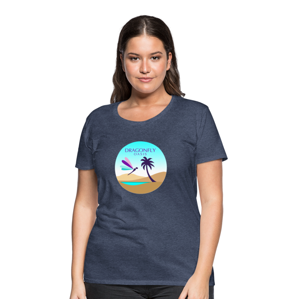 Women's Dragonfly Oasis V.2 Premium T-Shirt - heather blue