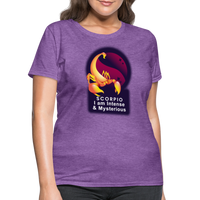 Thumbnail for Women's Glow Scorpio T-Shirt - purple heather