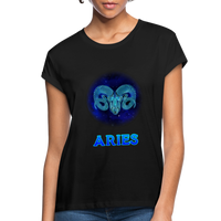 Thumbnail for Women's Aries Relaxed Fit T-Shirt - black