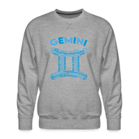 Thumbnail for Men's Power Words Gemini Premium Sweatshirt - heather grey