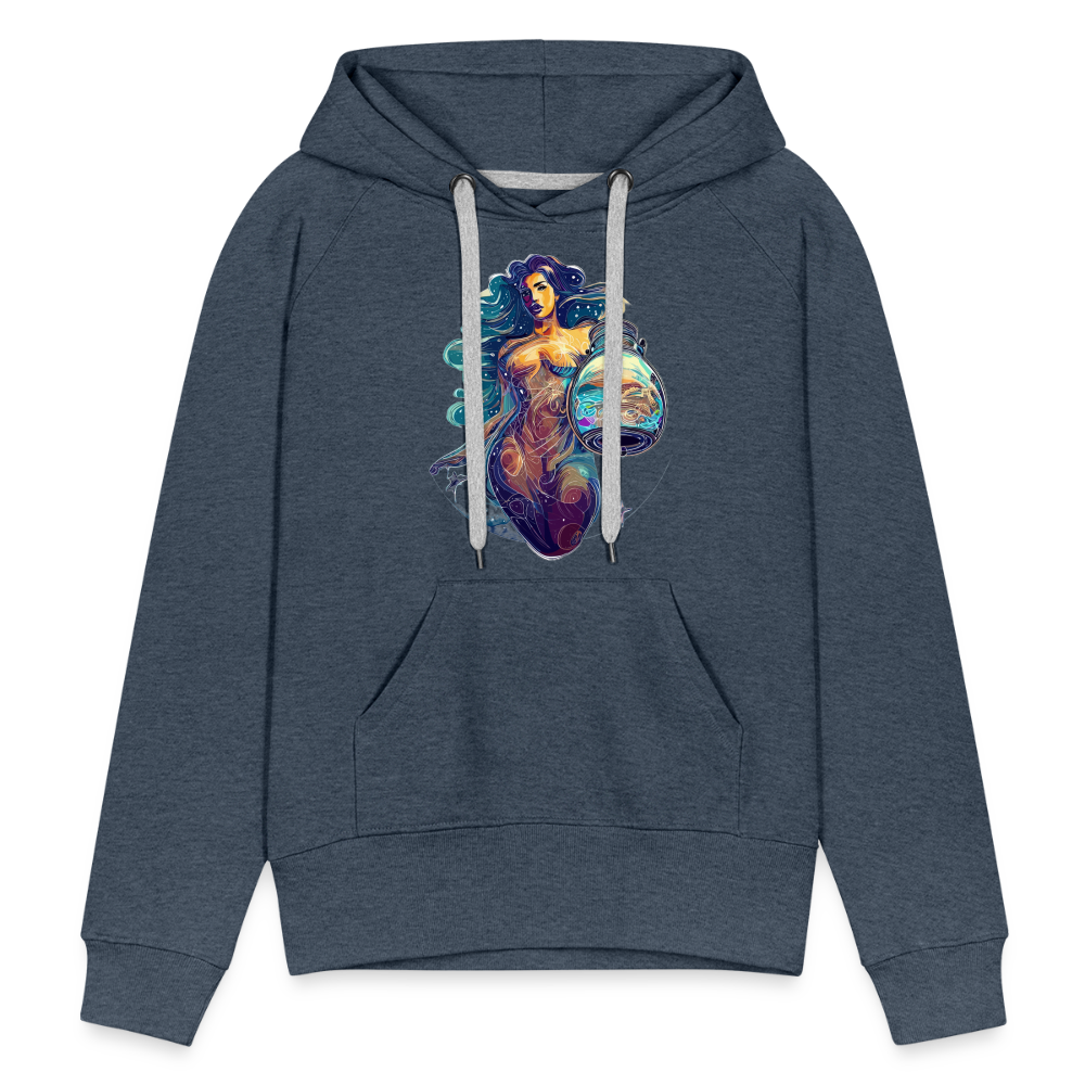 Women’s Mythical Aquarius Premium Hoodie - heather denim