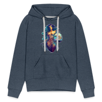 Thumbnail for Women’s Mythical Aquarius Premium Hoodie - heather denim