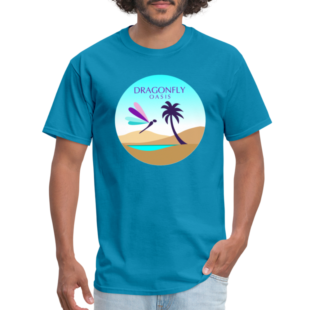 Men's Dragonfly 2nd Logo Classic T-Shirt - turquoise