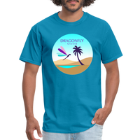 Thumbnail for Men's Dragonfly 2nd Logo Classic T-Shirt - turquoise