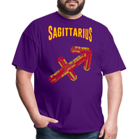 Thumbnail for Men's Power Words Sagittarius Classic T-Shirt - purple