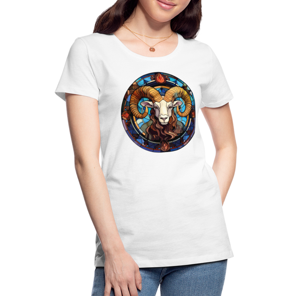 Women’s Mosaic Aries Premium T-Shirt - white