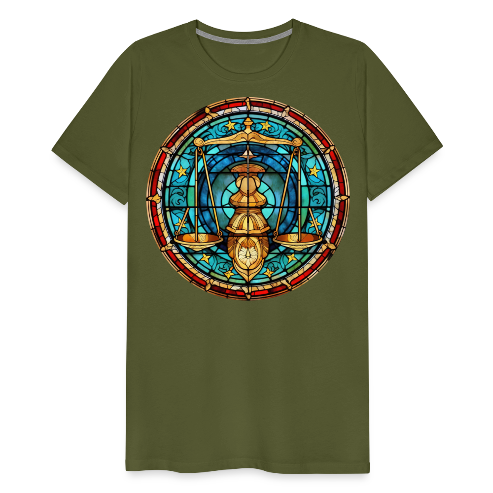 Men's Mosaic Libra Premium T-Shirt - olive green