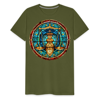 Thumbnail for Men's Mosaic Libra Premium T-Shirt - olive green