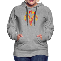 Thumbnail for Women's Power Words Aries Premium Hoodie - heather grey