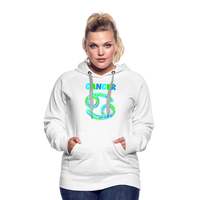 Thumbnail for Women's Power Words Cancer Premium Hoodie - white