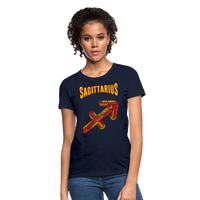 Thumbnail for Women's Power Words Sagittarius T-Shirt - navy