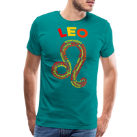 Thumbnail for Men's Power Words Leo Premium T-Shirt - teal