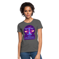 Thumbnail for Women's Neon Libra T-Shirt - charcoal