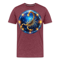 Thumbnail for Men's Mystic Scorpio Premium T-Shirt - heather burgundy