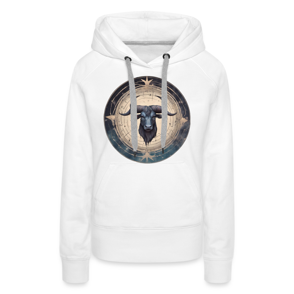 Women’s Mythical Taurus Premium Hoodie - white