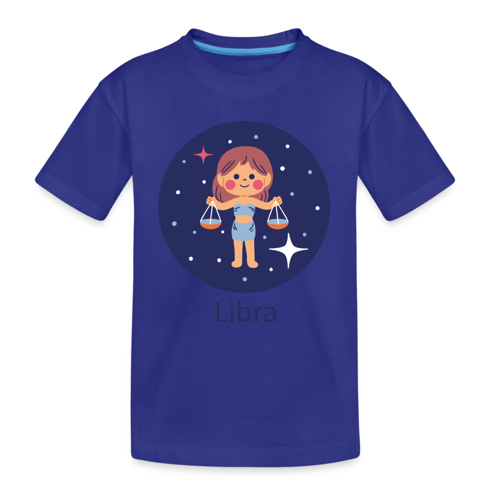 Kid’s Bluey Libra Premium Organic T-Shirt - royal blue