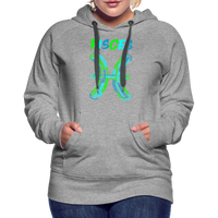 Thumbnail for Women's Power Words Pisces Premium Hoodie - heather grey