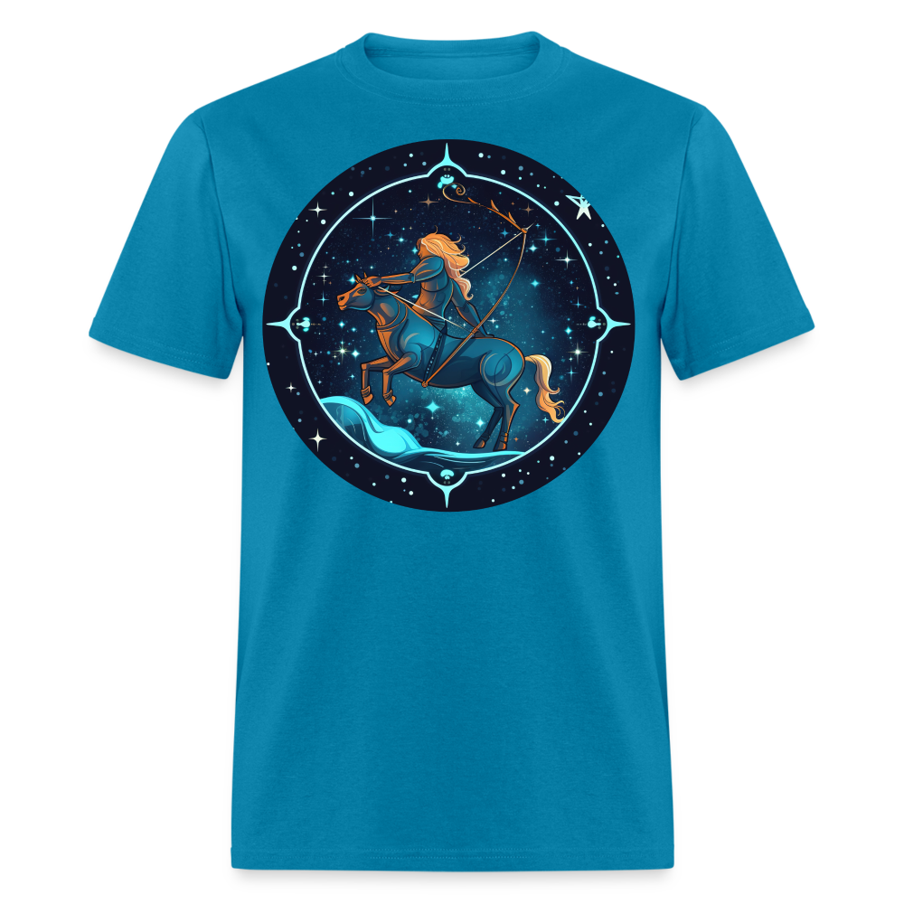 Men's Magic Sagittarius Classic T-Shirt - turquoise