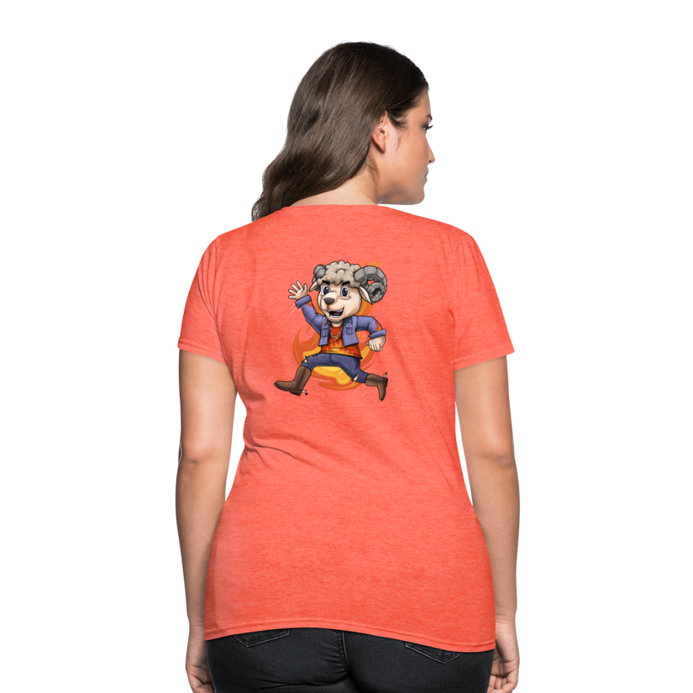 Women's Aries New Design T-Shirt - heather coral