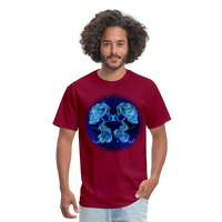 Thumbnail for Men's Stellar Gemini Classic T-Shirt - burgundy