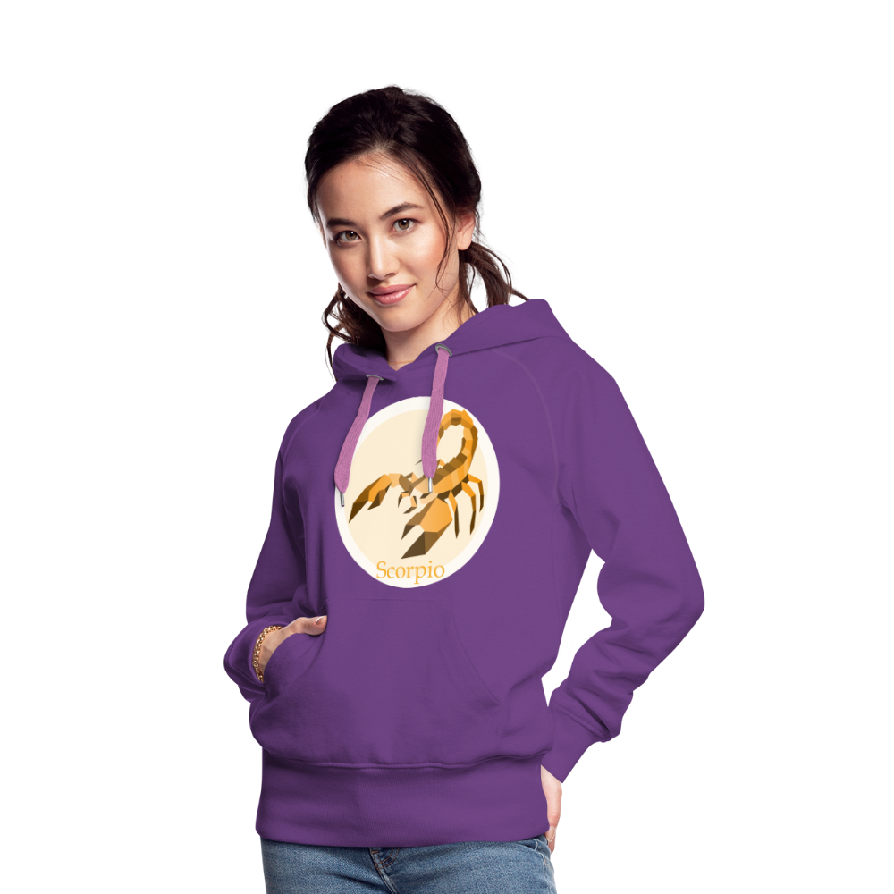 Women’s Mosaic Scorpio Premium Hoodie - purple 