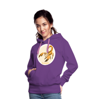 Thumbnail for Women’s Mosaic Scorpio Premium Hoodie - purple 