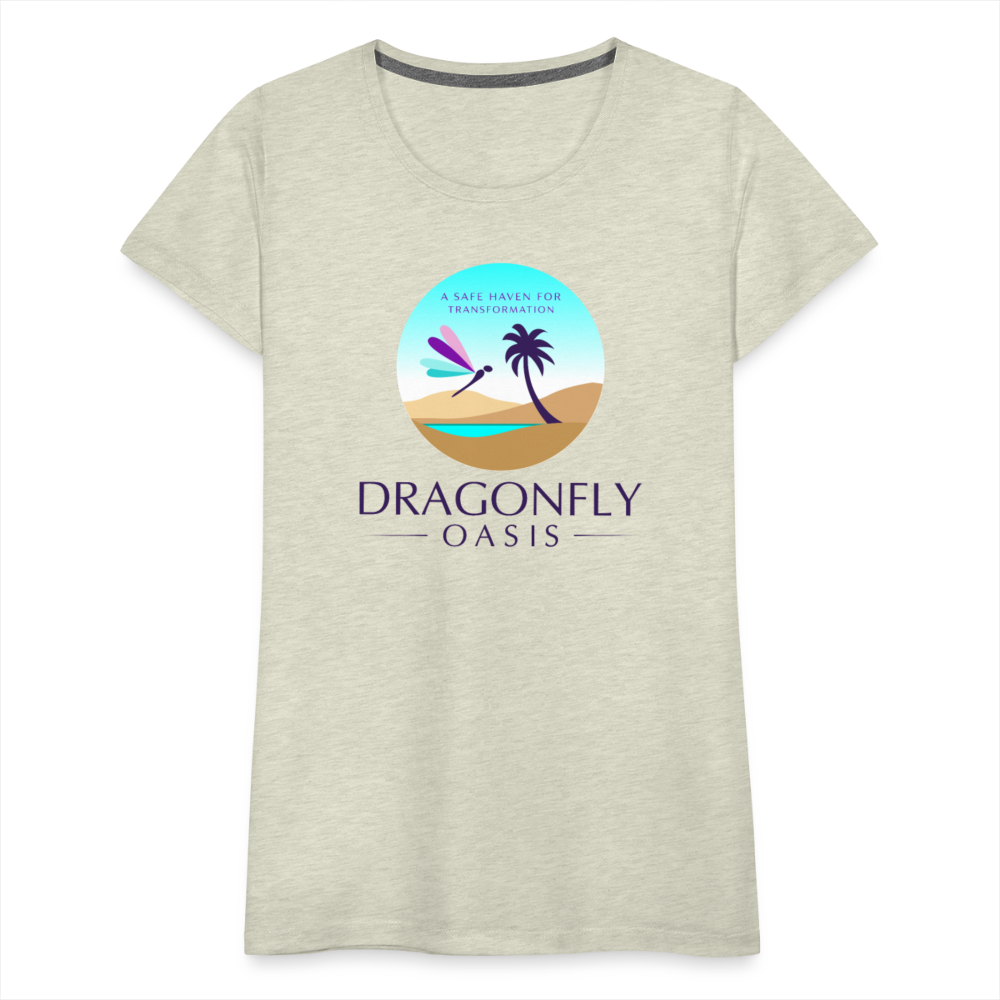 Women's Dragonfly Oasis V.1 Premium T-Shirt - heather oatmeal