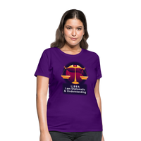 Thumbnail for Women's Glow Libra T-Shirt - purple