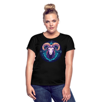 Thumbnail for Women's Magic Capricorn Relaxed Fit T-Shirt - black