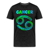 Thumbnail for Men's Power Words Cancer Premium T-Shirt - charcoal grey