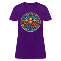 Thumbnail for Women's Mosaic Cancer T-Shirt - purple