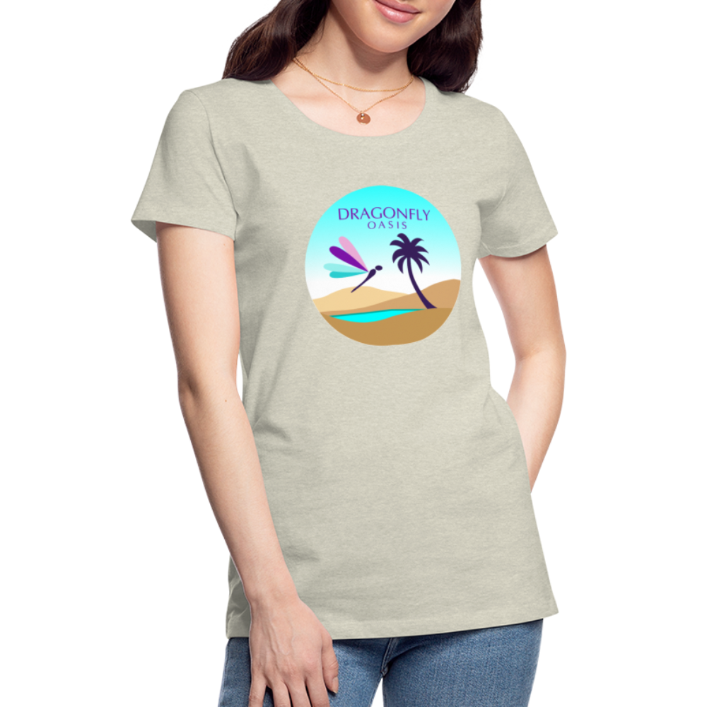 Women's Dragonfly Oasis V.2 Premium T-Shirt - heather oatmeal