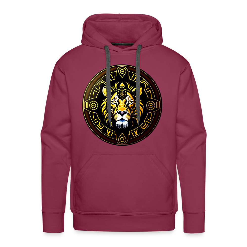 Men’s Mythical Leo Premium Hoodie - burgundy