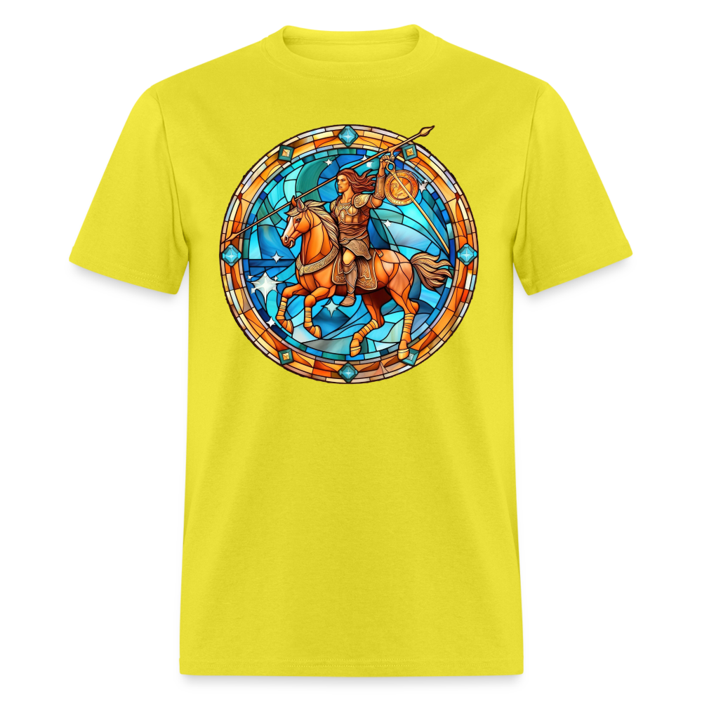 Men's Mosaic Sagittarius Classic T-Shirt - yellow