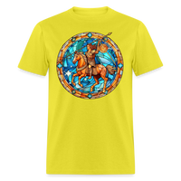 Thumbnail for Men's Mosaic Sagittarius Classic T-Shirt - yellow